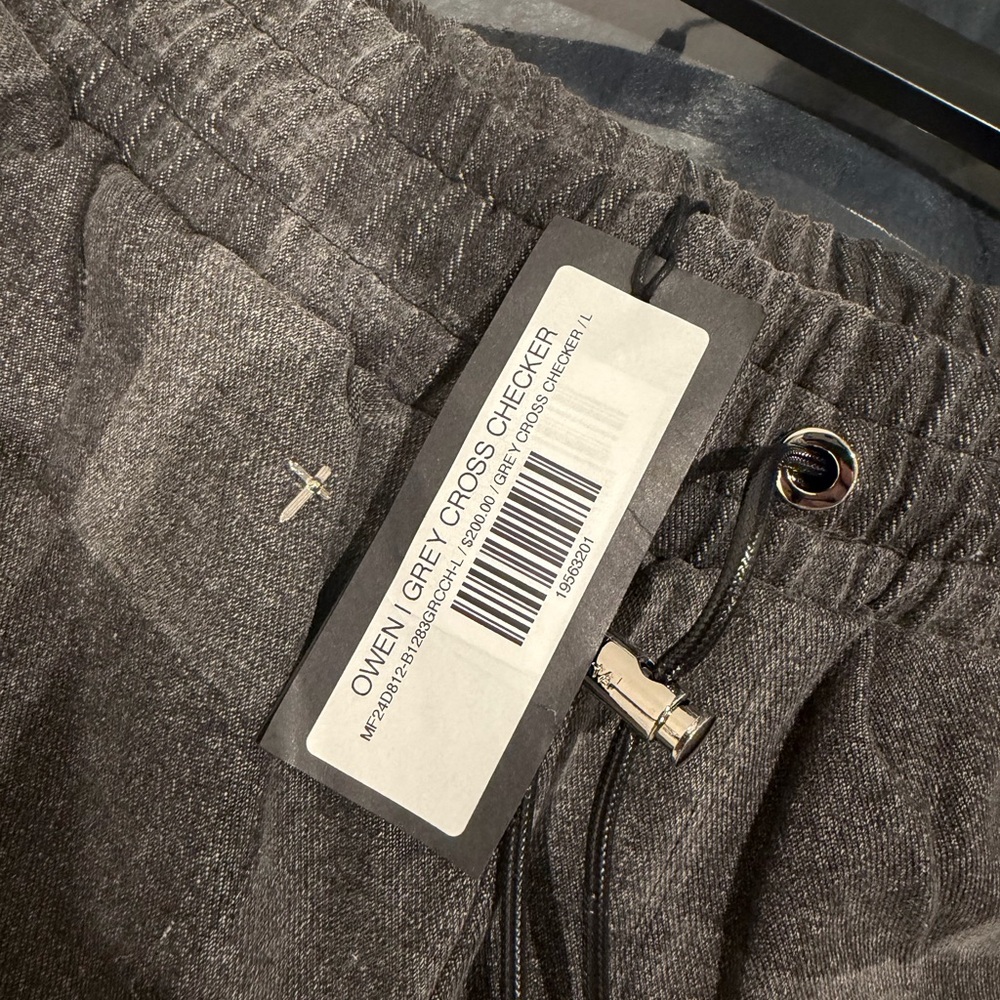 RtA Gray Checkered Sweatpants - Picture 3 of 3